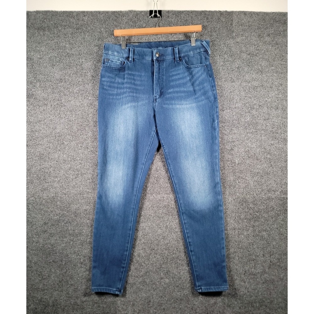 True Religion Jennie Curvy Jeans Womens 33 Blue Mid Rise Skinny Stretch Denim